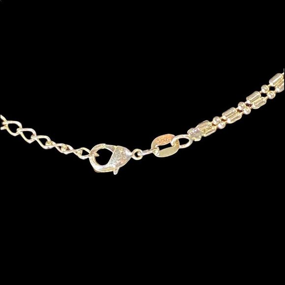 Sterling silver 925 adjustable ankle bracelet with cherries, peace, dragonfly - Picture 5 of 14